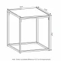 Furinno 3-Pcs Modern Wood and Metal Living Room Table Set, Americano / French Oak Grey - Image 3