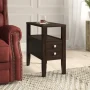 Gahagan Solid Wood Top End Table with Storage - Image 3