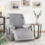 TAOCOCO Non-Slip Recliner Chair Cover Sofa Slipcover,Pet Reclining Chair Cover Light Gray 23" - Image 2