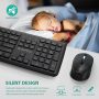 Wireless Keyboard Mouse Combo, SBARDA Silent Keyboard and Mouse Wireless Use USB Receiver Stored Beside Battery Slot in Computer Mouse,13 Multimedia Keys for Computers/Desktop/Laptop, Black - Image 3