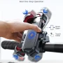 JOYROOM Motorcycle Phone Mount Bike Phone Holder, Auto Lock Adjustable Handlebar Phone Holder Mount for 4.7"-7" Cell Phones - Image 2