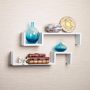 22.5 in. x 5 in. White Laminated "S" Wall Mount Shelves (Set of 2) - Image 2