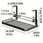 Under Desk Cable Management Tray White Large Size - Image 6