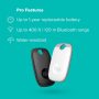 Tile Pro 2-Pack (Black/White). Powerful Bluetooth Tracker, Keys Finder and Item Locator for Keys, Bags, and More; Up to 400 ft Range. Water-Resistant. Phone Finder. iOS and Android Compatible. - Image 4