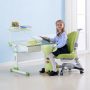 Little Soleil DX Series Children’s Height Adjustable Desk with Chair - Pink - Image 2
