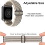 Adjustable Stretchy Solo Loop Nylon Strap Compatible with Apple Watch Elastic Band 38mm 40mm 41mm 42mm 44mm 45mm iWatch Series SE/7/6/5/4/3/2/1 - Image 2