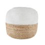 Janis Braided Jute Filled Ottoman Natural Round Pouf - Image 4
