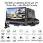 【Triple Lens System】4" 3-Channel Dash Cam - Front/Rear/Interior Car DVR with Night Vision, 24H Parking Mode, Loop Recording - Image 2