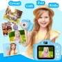 Rirool HD Kids Digital Camera for Girls 3-12, 13MP Video & Photo Camera with 32GB SD Card, Selfie Camera for Toddlers, Best Birthday Gift for 3-10 Year Old Girls (Blue) - Image 6
