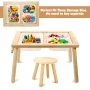 Sweet Time Toddler Sensory Table Chairs, Wood Kids Activity Table with Storage Play Study Furniture - Image 5
