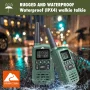 Ozark IPX4 Weatherproof 22-Channel Two-Way Walkie Talkies, 2 Pack - Image 4