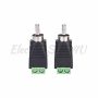 Speaker Wire Cable to Audio Male RCA Connector Adapter Jack Plug Lot - Image 5
