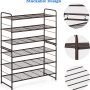 Bextsrack 3-Tier Shoe Rack, Stackable & Adjustable Wire Grid Shoe Shelf Storage Organizer for Closet Bedroom Entryway - Bronze - Image 2