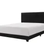 Crown Mark Erin Faux Leather Bed, Black, King - Image 2