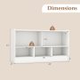 Kids 2-Shelf Bookcase 5-Cube Wood Toy Storage Cabinet Organizer - Image 3