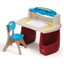 Step2 Deluxe Art Master Desk Plastic Kids Activity Center and Table - Image 1