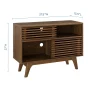 Modway Render Modern Style Particleboard Wood Display Stand in Walnut - Image 5