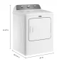 Maytag - 7.0 Cu. Ft. Electric Dryer with Wrinkle Prevent - White - Image 4