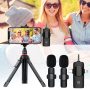3 in 1 Lavalier Wireless Microphone Audio Video Recording Mic For iPhone Android - Image 4
