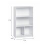 KidSpace 24 in. W x 41 in. H White 2-Cube 2-Shelf Storage Organizer - Image 3