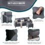 Walsunny 73.6" Convertible Sectional Sofa Couch, L-Shaped 3-Seat Sofa Couch with Reversible Chaise for Small Space,Dark Gray - Image 3
