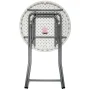 32" Rhino Plastic Round Cocktail Bar Height Folding Table - Image 3
