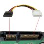 Molex to SATA Power Cable Splitter Adapter Extension 8" 20cm - Image 4