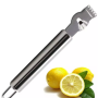 2pcs Stainless Steel Fruit Peelers Lemon Zester Peeler Grater Grips Lime Zest - Image 2