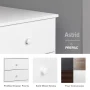 Prepac Astrid Tall Dresser: Deep Black, 16.5"D x 19.75"W x 50"H, 6-Drawer Chest for Bedroom by Prepac - Image 5