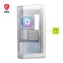 MSI - MAG PANO 100R PZ WHITE ATX Mid-Tower PC Case - White - Image 2