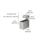 CUADRO 0.2 in.-0.79 in. Stainless Adjustable Shelf Bracket (2-Pack) - Image 3