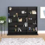 Black 3-Column Tall Cabinet, CD Rack Storage Cabinet, CD Storage Cabinet, DVD Storage Cabinet with 21-Adjustable Shelves - Image 6