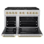 ZLINE - 48 in. Wide 8 Burner Autograph 6.7 Cu. Ft. Freestanding Paramount Gas Range with Polished Gold Helix Handles - Stainless Steel - Image 2