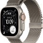 Apple Watch Ultra 3 (GPS+Cellular) 49mm Titanium Case with Titanium Milanese Loop - Small - Natural (AT&T) - (2025) - Image 1