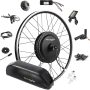 EBIKELING Waterproof Ebike Conversion Kit with Battery 26" Direct Drive Front/Rear Wheel Electric Bike Conversion Kit Ebike Battery & Charger Included - Image 1