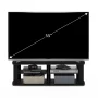 Furinno 11191BK THE Entertainment Center TV Stand, Black - Image 2