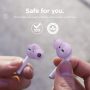 elago Earbuds Cover Designed for Apple AirPods 2 & 1 or EarPods, Silicone Ear Tips, Ear Grip, Sound Quality Enhancement [4 Pairs: 2 Large + 2 Small] (Lavender) - Image 6