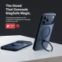 TORRAS - Ostand Q3 Spin - Military-Grade Magnetic Rotatable Case, 90° Adjustable Stand & MagSafe for Apple iPhone 17 Pro Max - Blue - Image 2