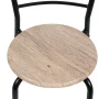 Mainstays 3 Piece Metal and Wood Dining Set, Black and Gray Color - Image 6