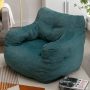 KOSSMAI Bean Bag Upholstered Tufted Linen Chair with Memory Foam for Living Room, Bed Room, Study Room Green - Image 1