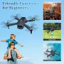 BEEPRINCESS H16 Drone with Camera for Adults 4K, Foldable Drone for Beginners with Brushless Motor, Optical Flow Positioning, with 2 Batteries and Carrying Case - Image 3