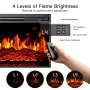 Electric Fireplace TV Stand for 75″ TVs Fireplace Entertainment Center TV Console Table with 23″ Fireplace, Holds up to 200 lbs - Image 2