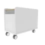 KidSpace 24 in. W x 19 in. H White 1-Cube Wheeled Mobile Toy Organizer - Image 4