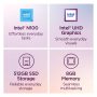 Lenovo - A100 23.8" Full HD All-In-One - Intel Processor N100 - 8GB Memory - 512GB SSD - Cloud Grey - Image 2