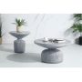 Acme Furniture Round Coffee Table, Weathered Gray Finish - Image 5
