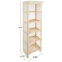 5-Tier Wooden Shelving Unit with Removable Cover - Image 2