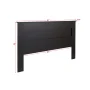 Prepac Select Flat Panel Headboard, King Drifted Gray - Image 3