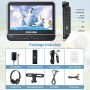 Car DVD Player Dual Screen, Arafuna Dual Headrest DVD Player for Car with Play A Same or Two Different Movies, Support HDMI Input,USB/SD,1080P Video,Last Memory(10.5" x 2 Car DVD Player) - Image 6