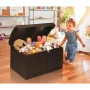 Badger Basket Child's Wooden 25 gal Barrel Top Toy Chest, Espresso - Image 1