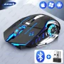 AIEACH Rechargeable Wireless Mouse For Computer Tablet Bluetooth Gaming Mouse Ergonomic Backlight Mouse Laptop Accessories - Image 1